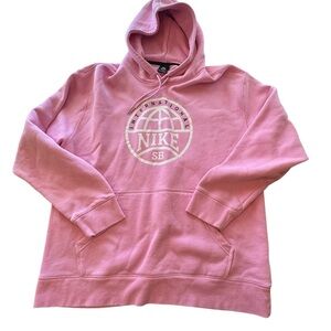 Nike‎ SB Pink Hoodie - International Logo - Size XL